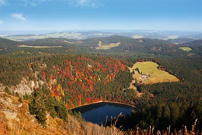 Feldsee vom Feldberg aus gesehen