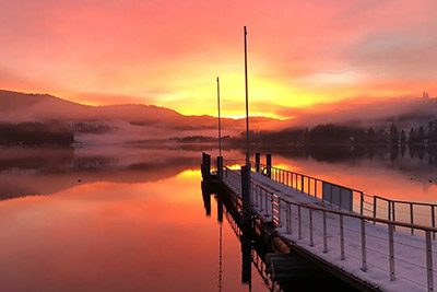 Sonnenuntergang am Titisee